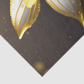 Elegante Narzissen mit Goldakzenten, Ostern Seidenpapier (Detail)