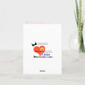 Elegante Nationale Grußkarte Nr. Bra Day Karte (Rückseite)