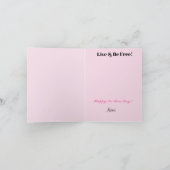 Elegante Nationale Grußkarte Nr. Bra Day Karte (Innenseite)