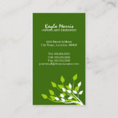Elegante Natur Visitenkarte (Rückseite)
