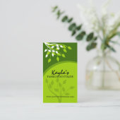Elegante Natur Visitenkarte (Stehend Vorderseite)