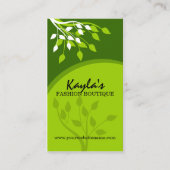 Elegante Natur Visitenkarte (Vorderseite)