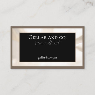 Elegante Natural Tones floral Accent Business Card Visitenkarte
