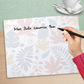 Elegante Nature Autumn Leaves Notizblock