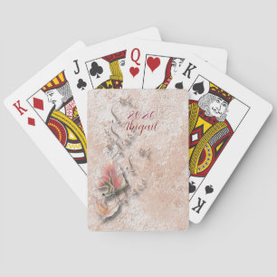 Elegante, naturgetreu geprägte klassische Karten Spielkarten