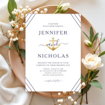 Elegante Nautical Anchor Wedding