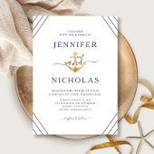 Elegante Nautical Anchor Wedding Einladung