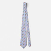 Elegante Nautical Icons auf Light Blue Neck Tie Krawatte (Vorderseite)