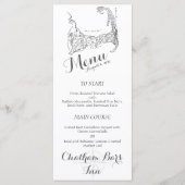 Elegante Nautical Menu Card Menükarte (Vorderseite)