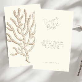 Elegante Nautical Natural Customizable Baby Shower Begleitkarte