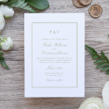 Elegante Nautical Sage Green Anchor Hochzeit