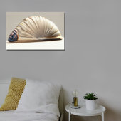 Elegante Nautilus Spiralwand Leinwanddruck