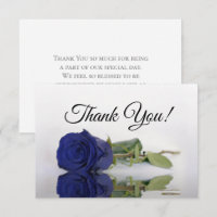 Elegante Navy-Blau gespiegelte Rose einfache Hochz