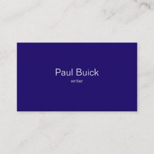 Elegante Navy Blue Beruflich Business Card Visitenkarte
