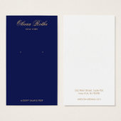 Elegante Navy Blue Earring Display (Vorne & Hinten)