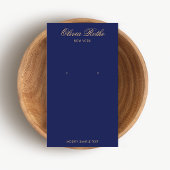 Elegante Navy Blue Earring Display