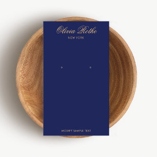 Elegante Navy Blue Earring Display