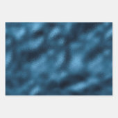 Elegante Navy Blue Gold Metallic Art Deco Geschenkpapier Set (Vorderseite 2)