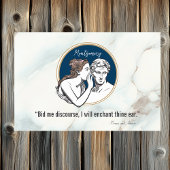 Elegante Navy Blue Marble Quote Housewarming Fußmatte