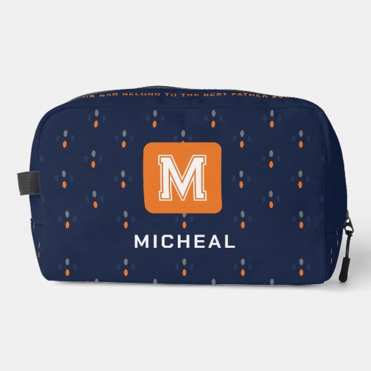 Elegante Navy Blue Toilettentasche für Männer/Vate Waschbeutel (Vorderseite)