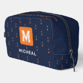 Elegante Navy Blue Toilettentasche für Männer/Vate Waschbeutel (Rechte Ecke)