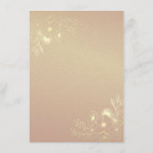 Elegante Navy Blue Wedding Details Enclosure Card Begleitkarte (Rückseite)