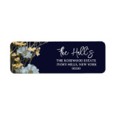 Elegante Navy-Blumen-Hochzeit  (Vorne)