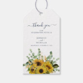 Elegante Navy Blumenblumen Vielen Dank für Ihre Ho Geschenkanhänger (Vorderseite)