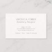 Elegante Navy&Gold Dots Designer Business Card Visitenkarte (Rückseite)