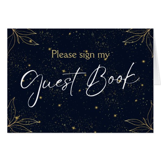 Elegante Navy Gold Herzlichen Glückwunsch Graduati (Vorderseite (Horizontal))