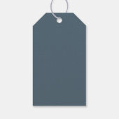 Elegante Navy-Initialen Geschenkanhänger (Rückseite)
