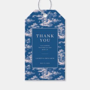 Elegante Navy-Landhaus-Szene Geschenkanhänger