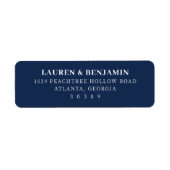 Elegante Navy Minimalismus (Vorne)