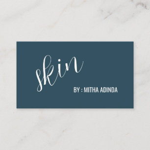 Elegante Navy Skin Care Visitenkarte