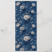 Elegante Navy-Speisekarte Vorlage (Rückseite)