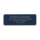 Elegante Navy-Typografie (Vorne)