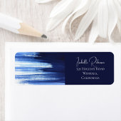 Elegante Navy Watercolor Wedding RSVP RTS