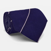 Elegante navyblaue diagonal gestreifte  krawatte (Gerollt)