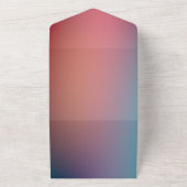 Elegante Neonfarben Alles in einer Hochzeit All In One Einladung (Außenbereich)