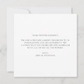 Elegante, neu verheiratete Fotocollage Moderne Hoc Ankündigung (Rückseite)