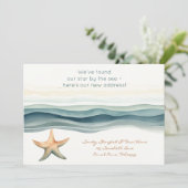 Elegante neue Adresse Einladung (Stehend Vorderseite)