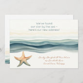 Elegante neue Adresse Einladung (Vorne/Hinten)