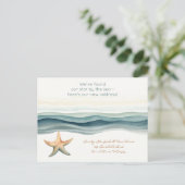 Elegante neue Adresse Postkarte (Stehend Vorderseite)