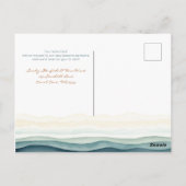 Elegante neue Adresse Postkarte (Rückseite)