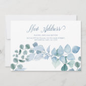 Elegante neue Eukalyptus-Blätter Ankündigung (Vorderseite)