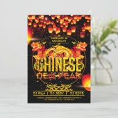 Elegante Neujahrsfest-Einladungs-Karte Einladung (Stehend Vorderseite)