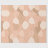 Elegante Neutrale: Abstraktes Balonmuster Geschenkpapier (Flach)
