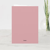 Elegante neutrale Ästhetik Karte (Rückseite)