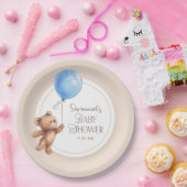 Elegante, neutrale Babydusche Pappteller (Party)