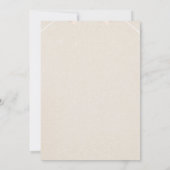 Elegante neutrale Babyshower-Einladung – Minimalis (Rückseite)